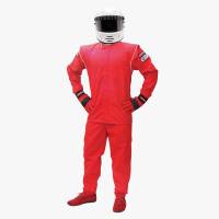 Kids Racing Suits - Pyrotect Junior DX1 Deluxe Racing Suits 2-pc - $178 - Pyrotect - Pyrotect Junior DX1 Single Layer SFI-1 Proban Jacket (Only) - Red - Youth Large (10-12)