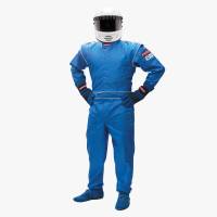 Kids Racing Suits - Pyrotect Junior DX1 Deluxe Racing Suits - $149 - Pyrotect - Pyrotect Junior DX1 Single Layer SFI-1 Proban Suit - Blue - Youth Medium (8-10)