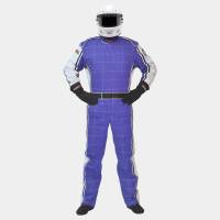 Pyrotect Racing Suits - Pyrotect Ultra-1 Two Layer Nomex® Suit - $669 - Pyrotect - Pyrotect Ultra-1 SFI-5 Nomex Suit - Blue/White - Small