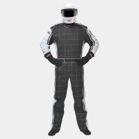 Pyrotect Racing Suits - Pyrotect Ultra-1 Two Layer Nomex® Suit - $669 - Pyrotect - Pyrotect Ultra-1 SFI-5 Nomex Suit - Black/White - X-Large