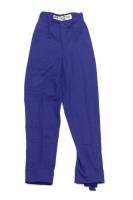 Safety Equipment - Racing Suits - Crow Enterprizes - Crow Junior Single Layer Proban® Pant - SFI-3.2A/1 - Blue  - Youth Large (14-16)