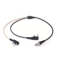 Handheld Radios & Components - Handheld Radio Jumper Cables & Adapters - Rugged Radios - Rugged Radios Dual Radio Splitter Connect V3 Listen Only and V3 Transmit/Listen