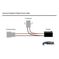 Rugged Radios - Rugged Radios Intercom Pigtail to Mobile Radio Power Cable - Image 2
