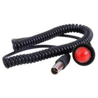Push To Talk (PTT) - Hole Mount Push To Talk (PTT) - Rugged Radios - Rugged Radios Hole Mount Steering Wheel Push to Talk (PTT) with Coil Cord  for Car Harnesses