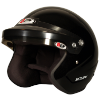 Shop All Open Face Helmets - B2 Icon Helmets - Snell SA2020 - $249.95 - B2 Helmets - B2 Icon Helmet - Metallic Black - Large