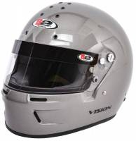 Shop All Full Face Helmets - B2 Vision EV Helmets - Snell SA 2020 - $299.95 - B2 Helmets - B2 Vision EV Helmet - Metallic Silver - Medium