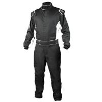 K1 RaceGear Challenger Suit - Black, White - 5XS 28