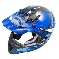 Zamp - Zamp FX-4 Graphic Motocross Helmet - Blue Graphic - Large - Image 2