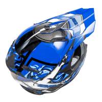 Zamp - Zamp FX-4 Graphic Motocross Helmet - Blue Graphic - Large - Image 3