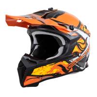 Zamp - Zamp FX-4 Graphic Motocross Helmet - Orange Graphic - X-Large - Image 1
