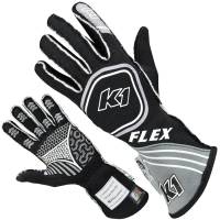 K1 RaceGear Flex Glove - Black/Grey - Small