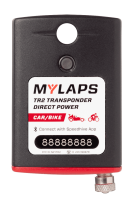 Transponders and Components - Transponder - MYLAPS Sports Timing - MYLAPS TR2 Go Direct Power Transponder - Car/Bike - Unlimited Subscription