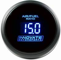 Gauges & Data Acquisition - Individual Gauges - Innovate Motorsports - Innovate Motorsports DB Wideband Air-Fuel Ratio Digital Gauge - 8:1-18:1 AFR - 2-1/16" Diameter - Black Face / Blue LED