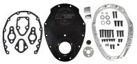 ATI Performance Products 2-Piece Aluminum Timing Cover - Aluminum - Black - SB Chevy