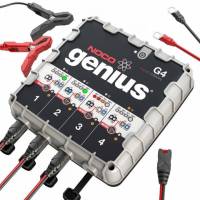 Battery Chargers and Components - Battery Chargers - NOCO - NOCO Genius 12V Battery Charger - 8 amp - 4-Bank - Quick Connect Harness