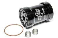 System 1 Canister Oil Filter - Screw-On - 5-3/4" Tall - 1-12" Thread - 75 Micron Replaceable Element - Black - Universal