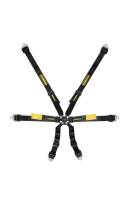 Schroth Enduro 2"x 2" 6-Point Camlock Harness - Pull Down - Clip-In / Wrap Around - Individual Harness - Black