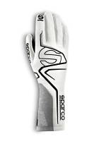 Sparco Lap Glove - White/Black - Size: Euro 7 / US: XX-Small