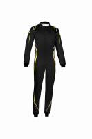 Sparco Prime Suit - Black/Yellow - Size: Euro 48 / US: Small