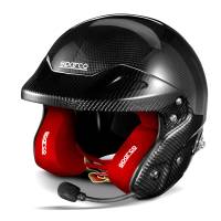 Sparco RJ-i Carbon Helmet - Red Interior - Size Small
