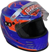 G-Force Racing Gear - G-Force Rookie Graphic Helmet - Blue Graphic - Image 3
