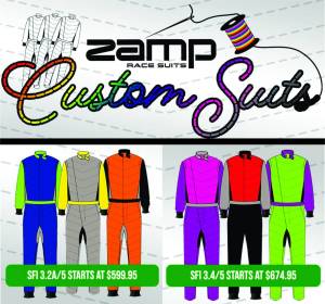 Racing Suits - Zamp Racing Suits - Zamp Custom ZR-40 Race Suits - SFI 3.2A/5 Certified - $599.95