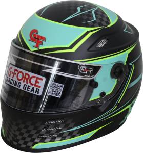 Helmets and Accessories - G-Force Helmets - G-Force Revo Graphics Helmet - Teal - $399