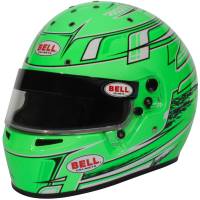 Bell Helmets ON SALE! - Bell KC7-CMR Karting Helmet - SALE $539.96 - Bell Helmets - Bell KC7-CMR Champion Green Karting Helmet - 6-3/4 (54)