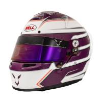 Bell KC7-CMR Lewis Hamilton Karting Helmet - White/Purple - 6-3/4 (54)