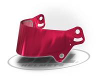Bell SE07 Mirror DSAF Karting Helmet Shield (2MM) - Pink/Red