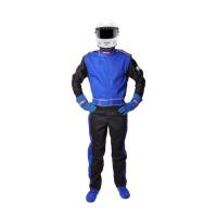 Shop Multi-Layer SFI-5 Suits - Pyrotect Sportsman Deluxe - SALE $359.1 - Pyrotect - Pyrotect Sportsman Deluxe 2 Layer SFI-5 Nomex Suit - Blue/Black - 3X-Large