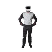 Pyrotect Sportsman Deluxe 2 Layer SFI-5 Nomex Suit - Grey/Black - 4X-Large