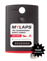 Transponders and Components - Transponder - MYLAPS Sports Timing - MYLAPS TR2 Direct Power Transponder - Car/Bike - 5 Year Subscription