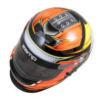 Zamp - Zamp RZ-42Y Youth Graphic Snell Helmet - Orange/Yellow - 56cm - Image 2