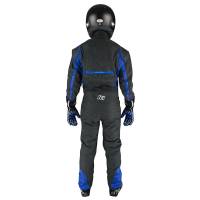 K1 RaceGear - K1 RaceGear Precision II YOUTH Fire Suit - Black/Blue - X-Small - Image 2