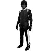 Shop Multi-Layer SFI-5 Suits - K1 RaceGear Aero Suits - $1199.99 - K1 RaceGear - K1 RaceGear K1 Aero Suit  - Black/White - 2X-Large / Euro 64