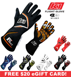 Racing Gloves - K1 Race Gear Gloves - K1 RaceGear Flight Glove - $189.99