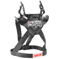 Safety Equipment - Head & Neck Restraints & Supports - Simpson - Simpson Hybrid ProLite - Large - Sliding Tether - Dual End Tethers - M6 Anchors