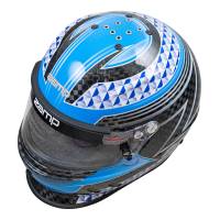 Zamp - Zamp RZ-65D Carbon Helmet - Flo Blue/Gray - Large - Image 4