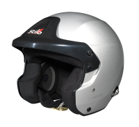 Stilo - Stilo Trophy DES Jet FIA 8859 Helmet - Silver - Small (55) - Image 1