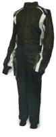 Impact Mini-Racer Firesuit - Black/Gray - Child Large