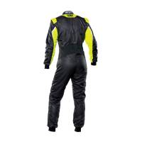 OMP Racing - OMP Tecnica EVO Suit MY2021 - Black/Fluo Yellow - Euro Size 52 - Image 2