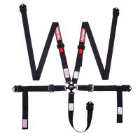 Safety Equipment - Seat Belts & Harnesses - RaceQuip - RaceQuip 5 Point 2" Camlock Harness - Pull Down - Individual Shoulder Harness - Bolt-in/Wrap Around - Black