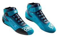 OMP KS-3 Karting Shoe (MY2021) - Blue/Cyan - Euro Size 38
