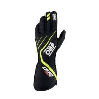 Safety Equipment - OMP Racing - OMP EVO X Glove - Black/Fluo Yellow - X-Small