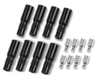Spark Plug Wire Boots and Terminals - Spark Plug Wire Boot and Terminal Kits - ACCEL - Accel Coil Boot/Terminal Kit - 180 Degree - Black - Straight - GM LS-Series/GM LT-Series - (Set of 8)