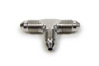 Aeroquip Adapter Tee Fitting - 3 AN Male x 3 AN Male x 3 AN Male - Aluminum - Nickel Plated