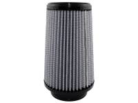 aFe Power Magnum FLOW Pro DRY S Air Filter Element - Conical - 6" Base Diameter - 4-3/4" Top Diameter - 9" Tall - 4" Flange - Synthetic - White