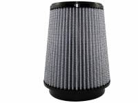 aFe Power Magnum FLOW Pro Dry S Air Filter Element - Conical - 7" Base Diameter - 5-1/2" Top Diameter - 8" Tall - 5-1/2" Flange - Synthetic - White