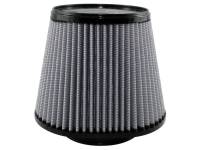 aFe Power Magnum FLOW Pro DRY S Air Filter Element - Conical - 7" Long x 10" Wide Base - 7" Top Diameter - 8" Tall - 5-1/2" Flange - Synthetic - White